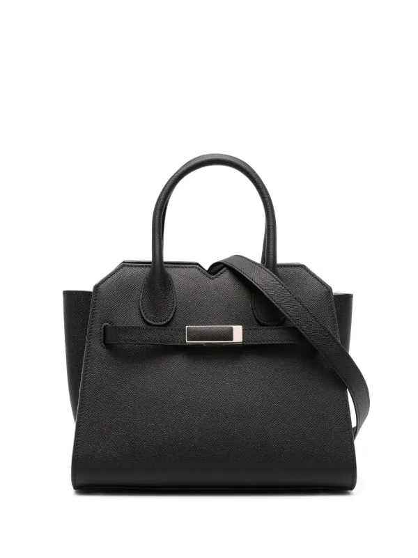 Valextra Milano レザーハンドバッグ ミニ | ブラック | FARFETCH JP