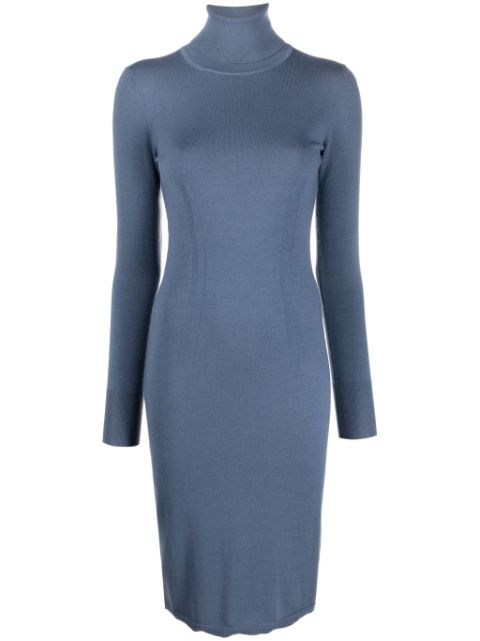 JOSEPH fine-knit roll-neck dress Women