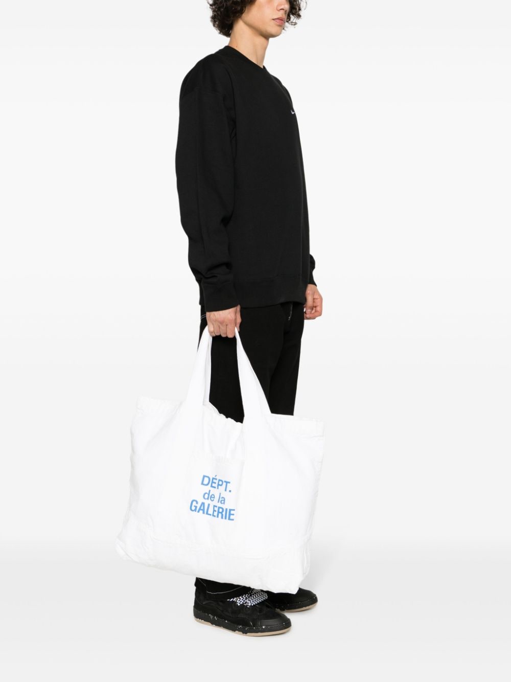 GALLERY DEPT. logo-print cotton tote - Wit