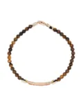 LUIS MORAIS 14kt yellow gold gemstone bead bracelet - Brown