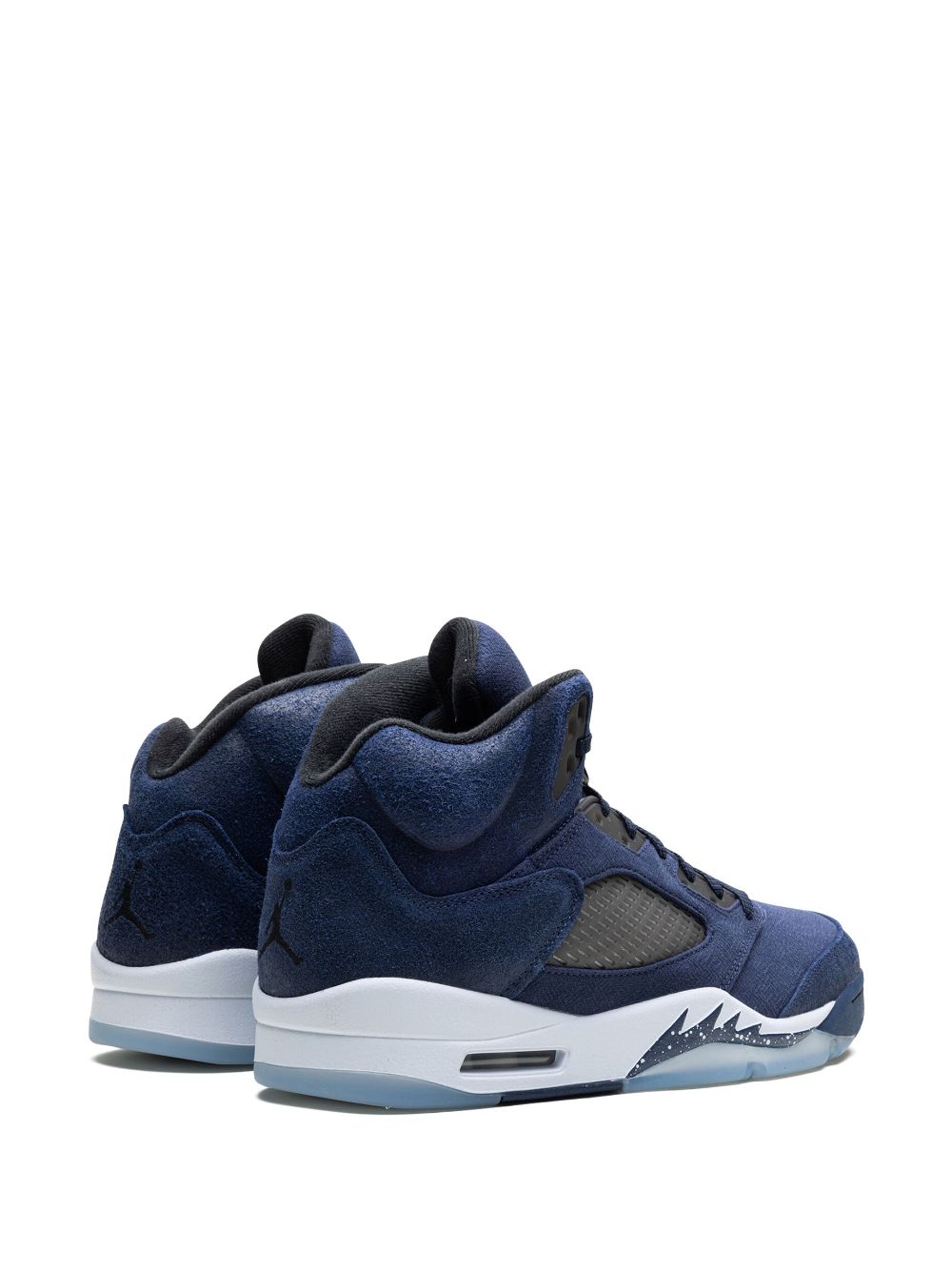 Shop Jordan Air  5 "georgetown" Sneakers In Blue