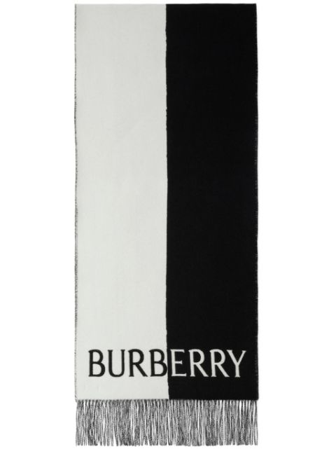 Burberry Equestrian Knight wool-cashemere scarf Men