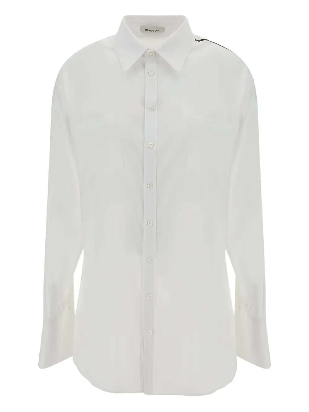 Peter Do chemise à détails rayés | blanc | Image 1