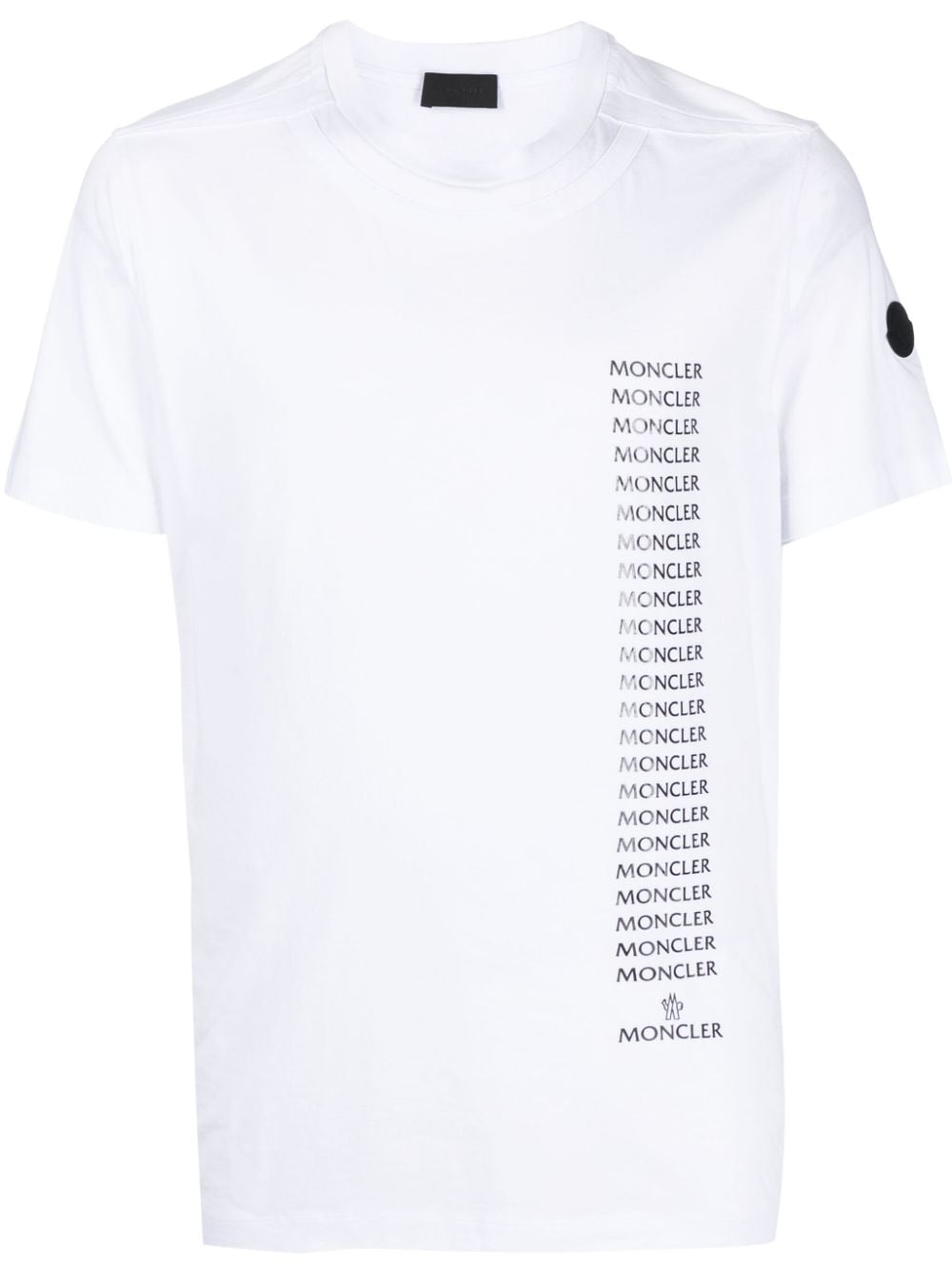 Moncler T-shirt met logoprint Wit