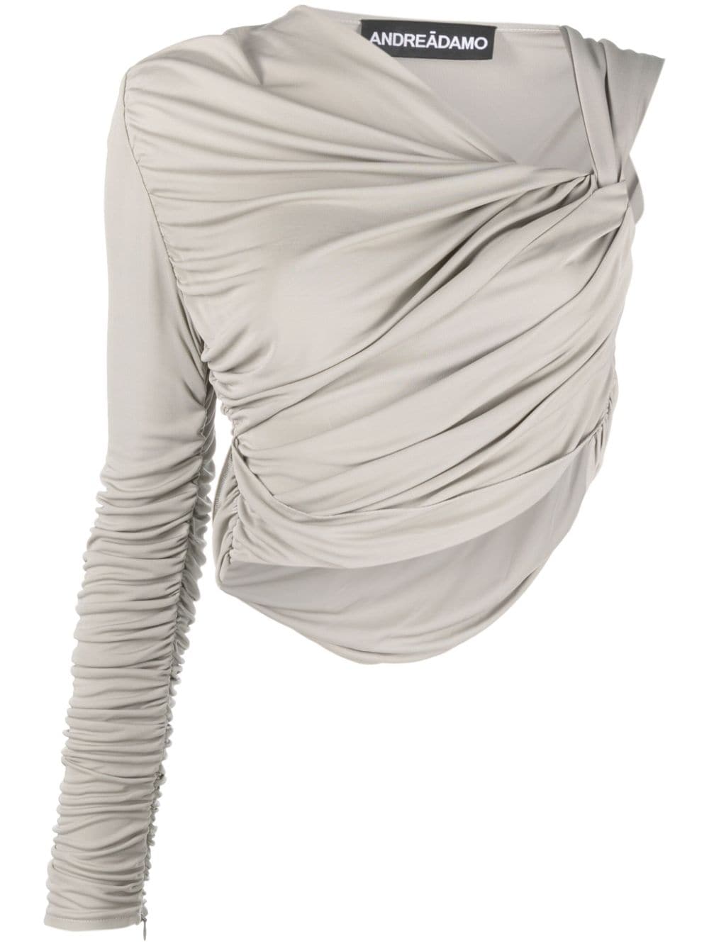 ANDREĀDAMO asymmetric draped top