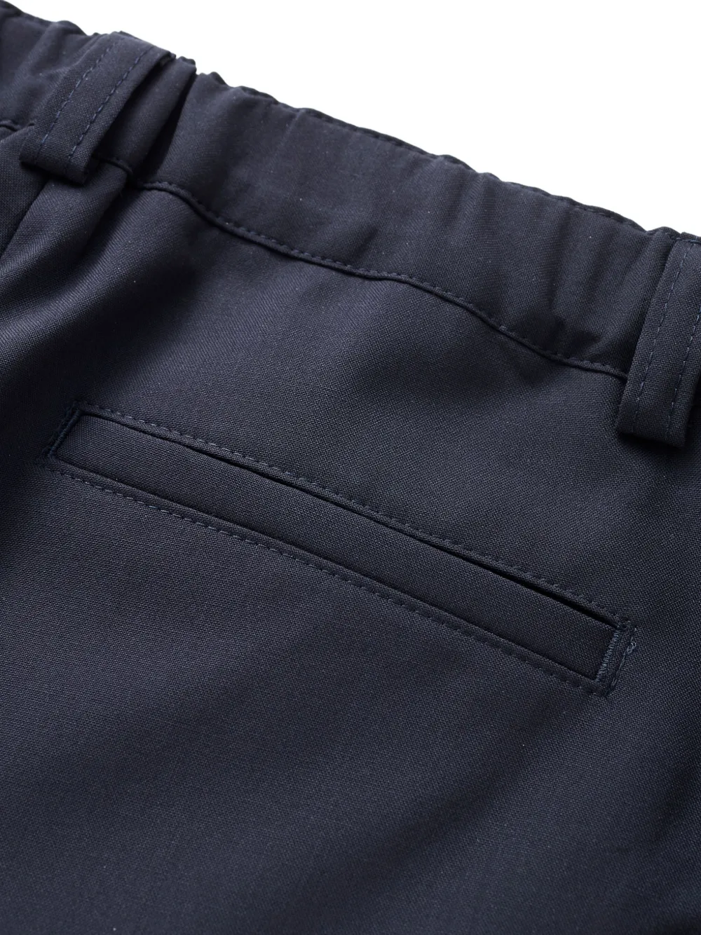 familiar Wollen shorts met elastische taille Blauw