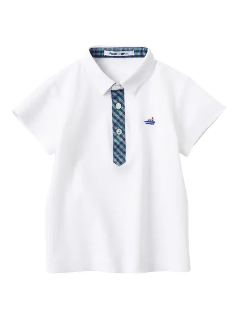 familiar short-sleeve cotton polo shirt