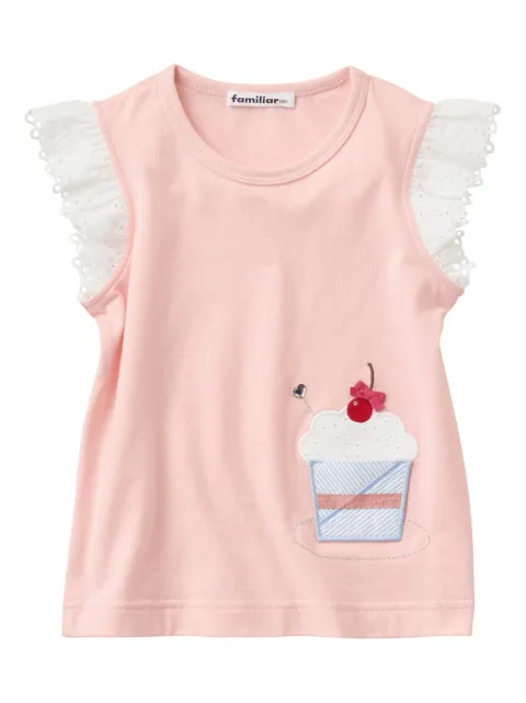 familiar T-Shirt mit Cupcake-Patch