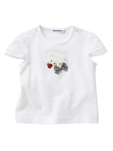 familiar playera con oso bordado