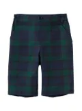 familiar plaid cotton-blend shorts - Blue