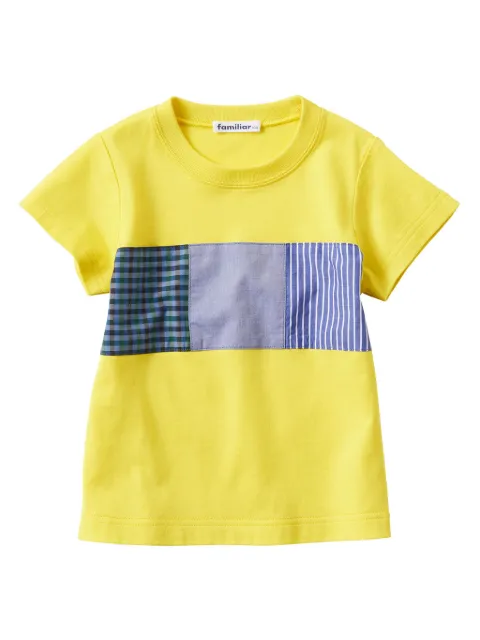 familiar playera con panel en contraste