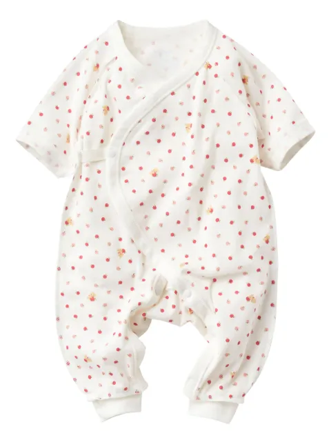 familiar graphic-print cotton romper