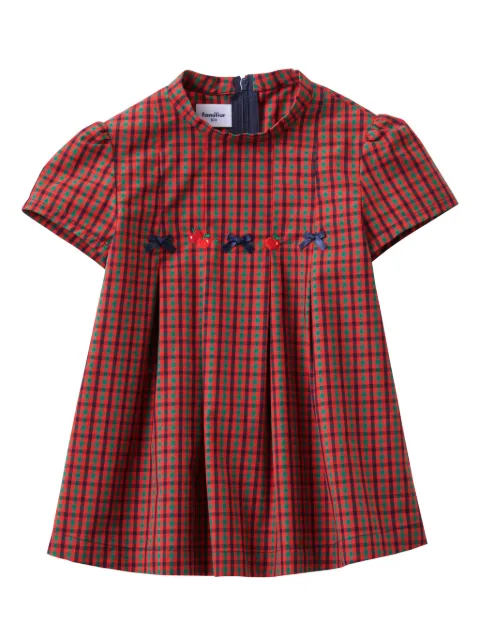 familiar checked cotton dress