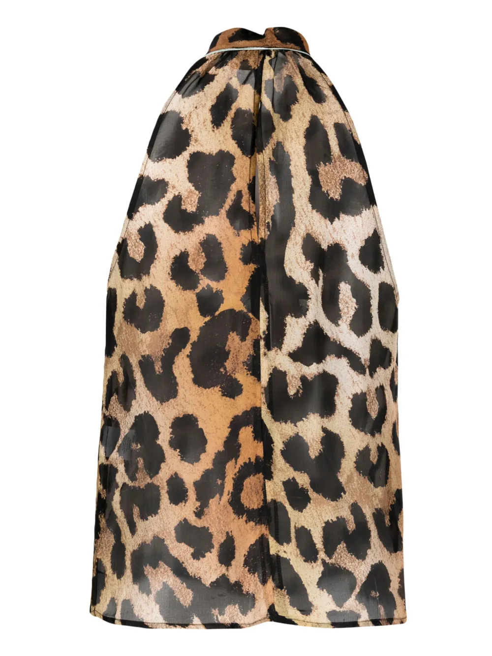 Merci sleeveless leopard-print top - Bruin