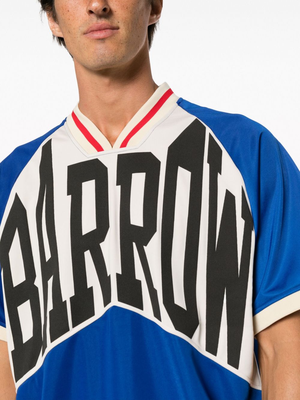 BARROW logo-print V-neck T-shirt - Farfetch