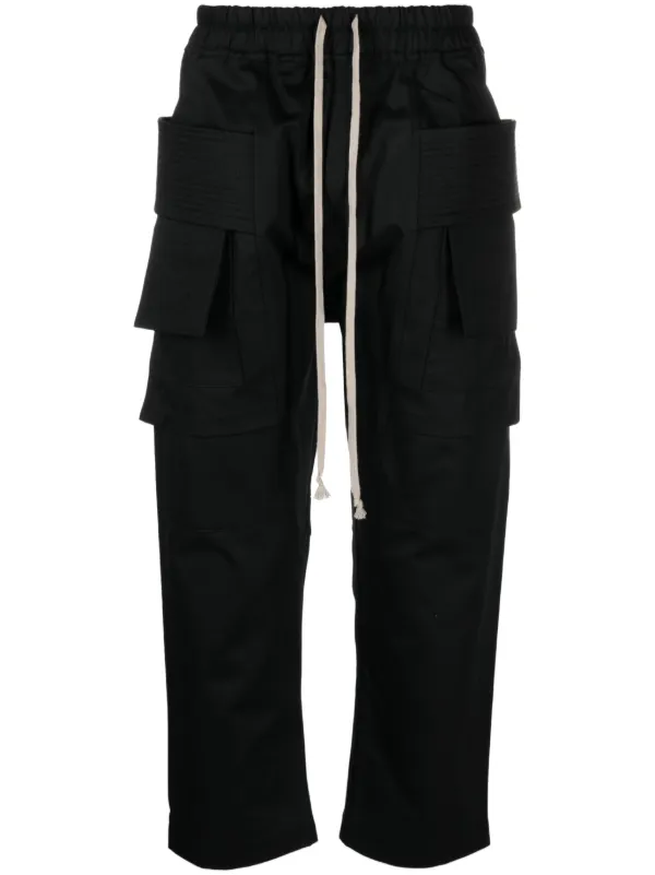 Rick Owens DRKSHDW cropped-leg Cargo Trousers - Farfetch