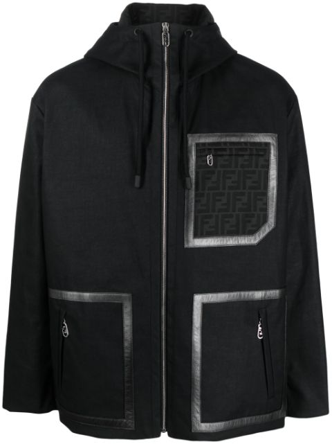 FENDI FF-motif reversible parka