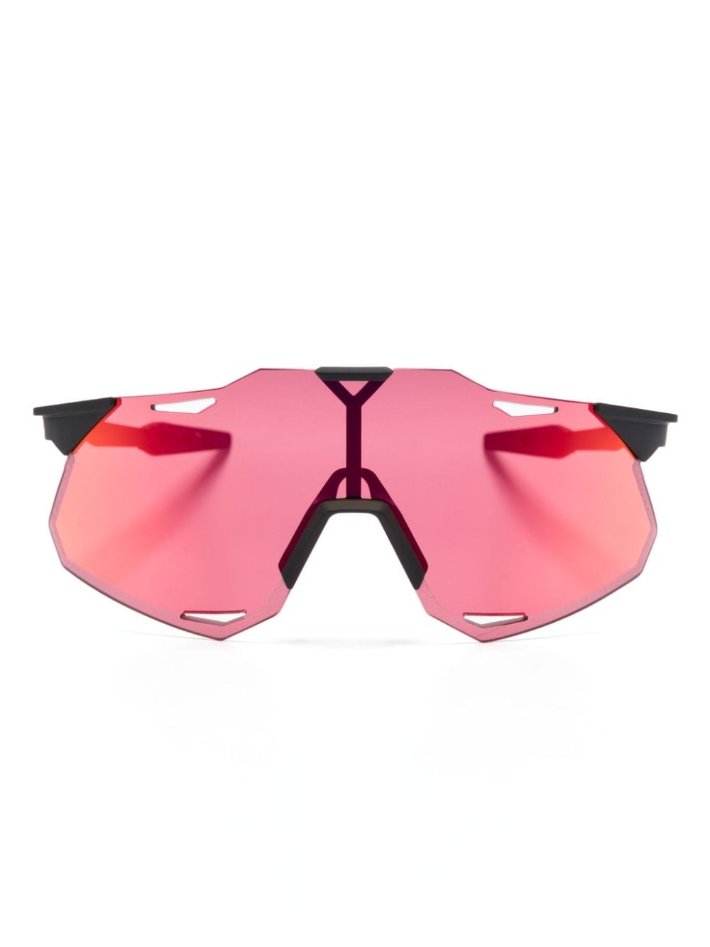 100% Eyewear Xs Shield-frame Sunglasses In Black