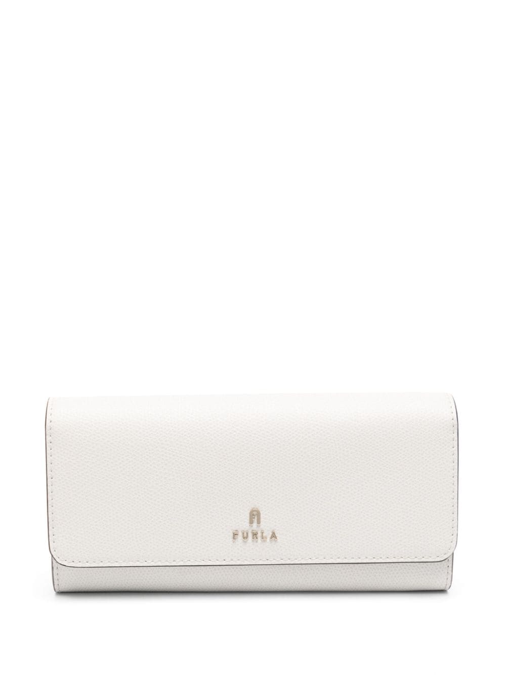 Furla Camelia Continental Leather Wallet In White
