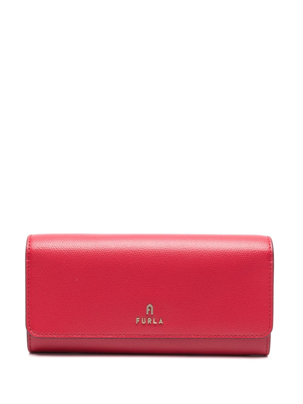 Furla Camelia Continental Leather Wallet In Red