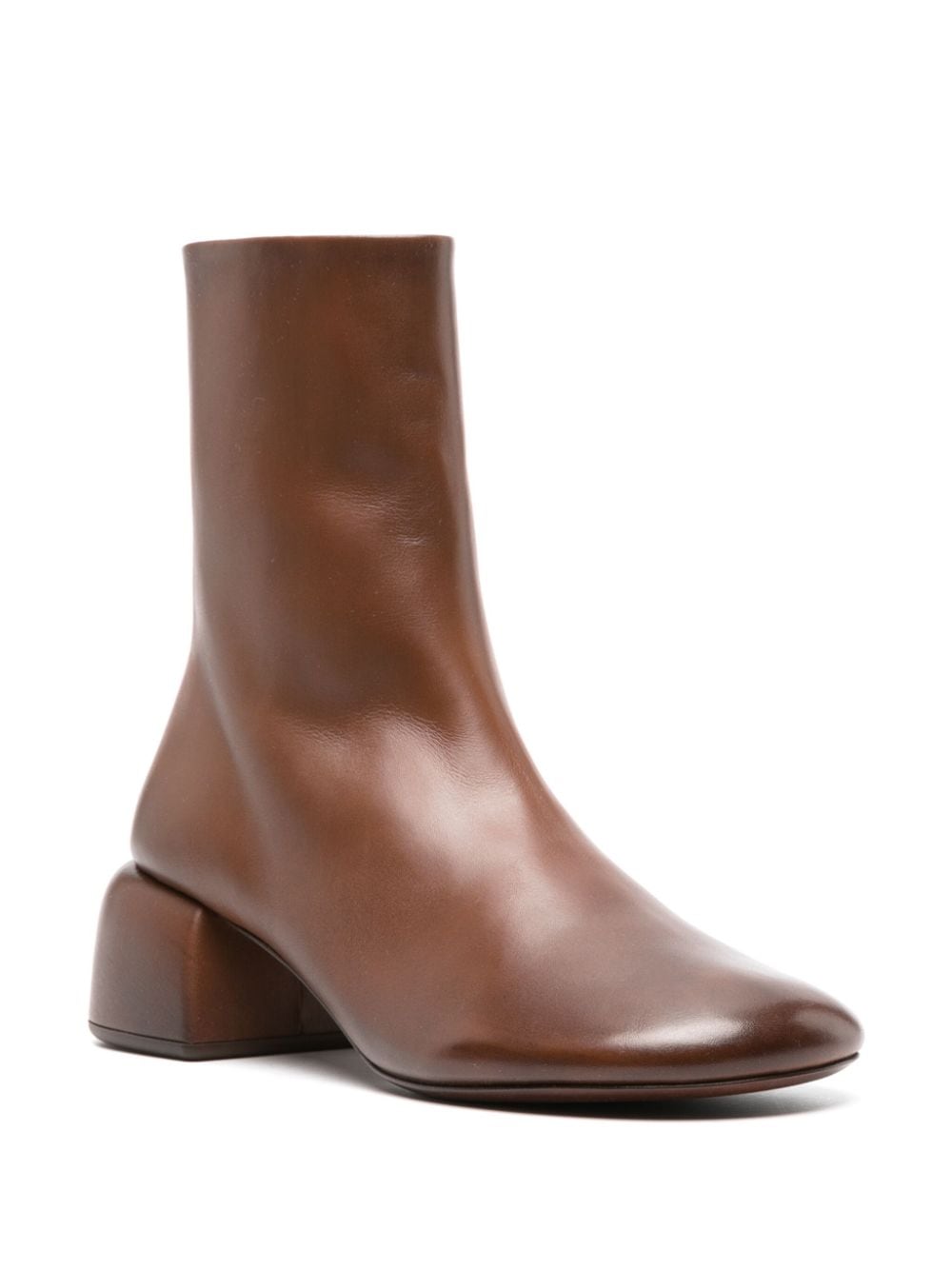 Shop Marsèll Leather Ankle Boots In Brown