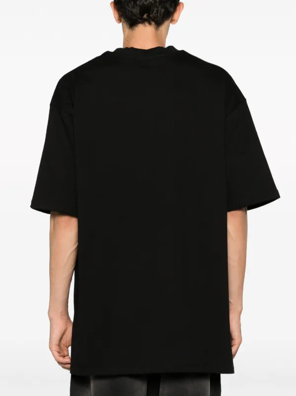 Tシャツ・カットソー BLACK COTTON T-SHIRT Men's side logo t-shirt black | Team Collection – Pagani Store