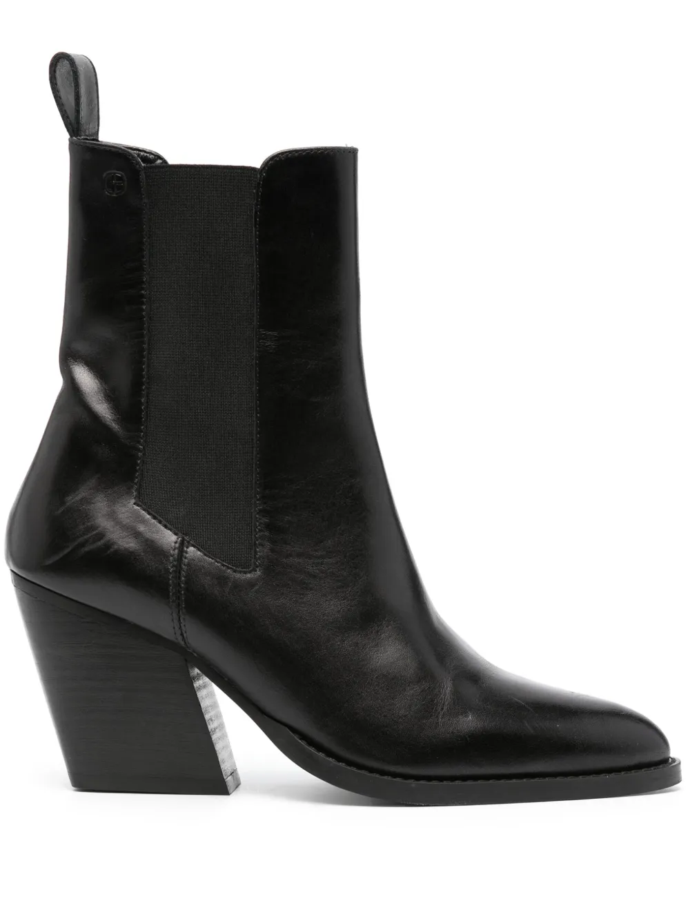 Claudie Pierlot 80mm Pointed-toe Leather Boots In Black