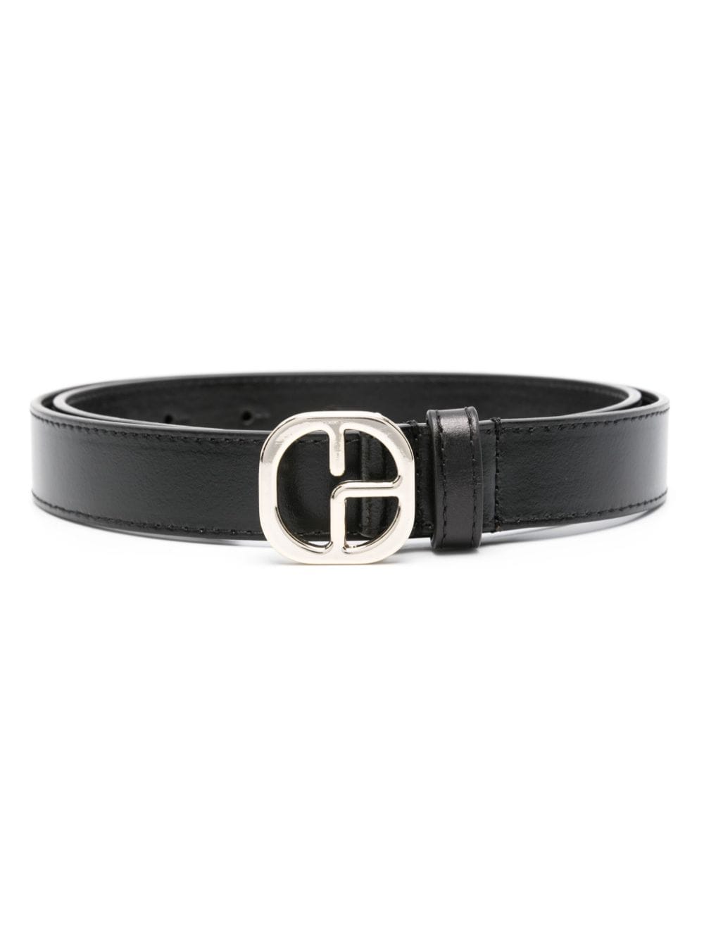 Claudie Pierlot Logo-buckle Leather Belt In Black