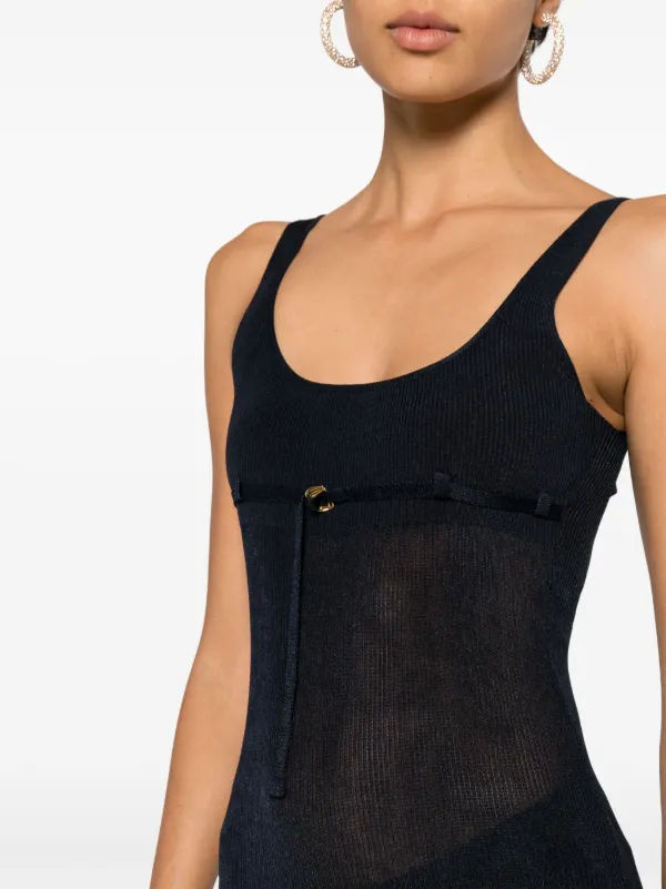 Jacquemus La Robe Maille Oranger Dress | Blue | FARFETCH GE