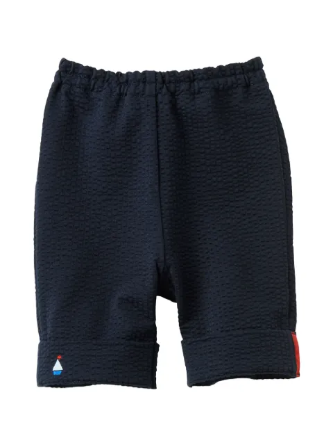 familiar motif-embroidered trousers