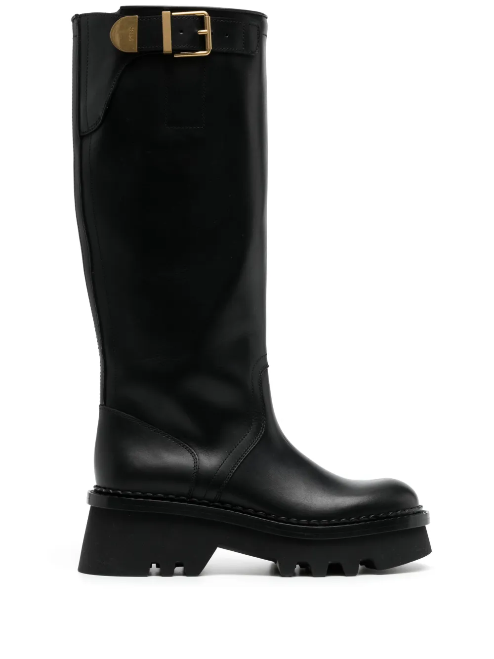 Chloé Owena leather boots Black