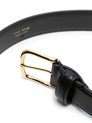 （新作）The Row Ana 組紐 ベルト Classic Belt Black in Leather – The Row