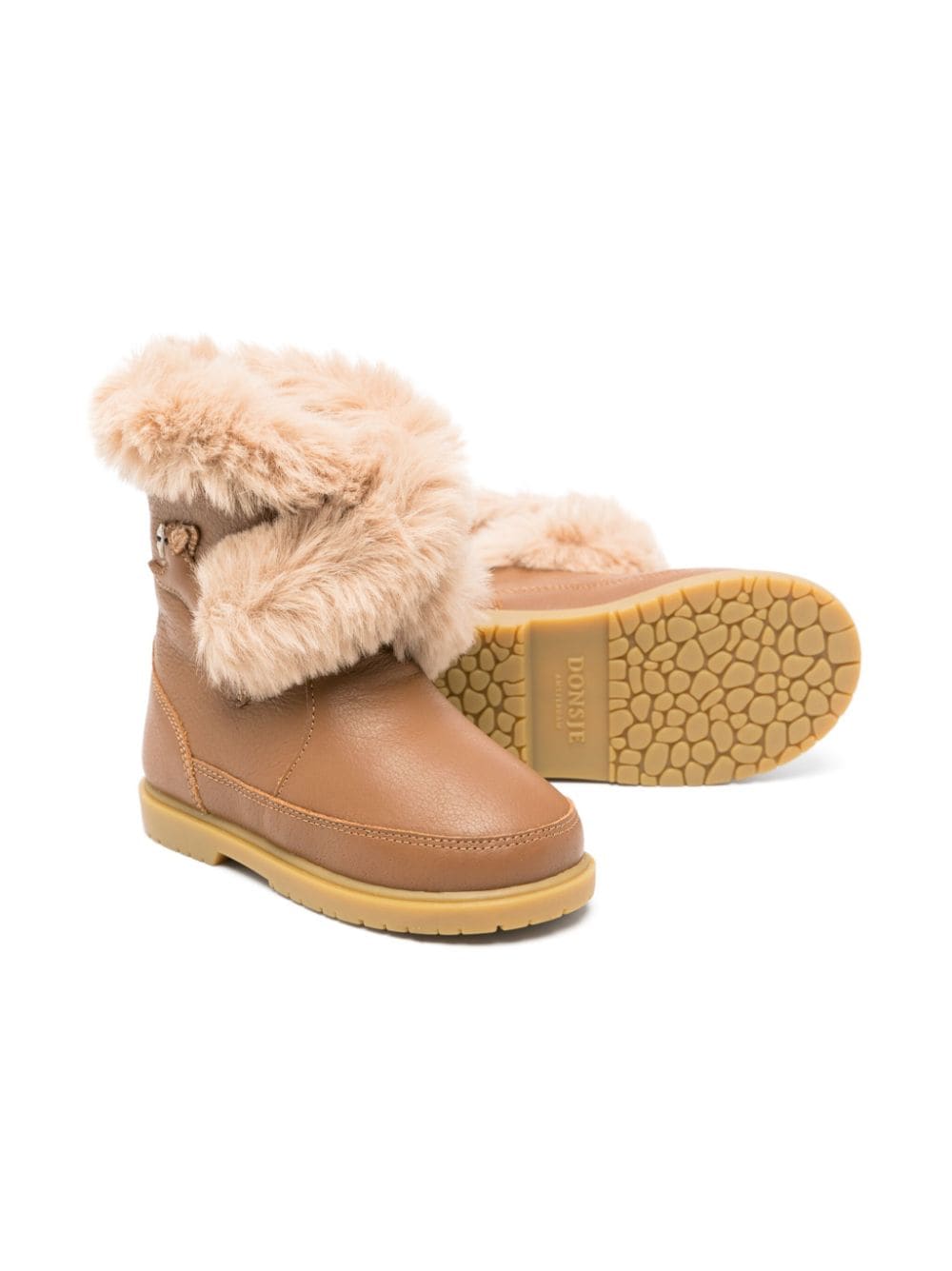Shop Donsje Faux-fur Ankle Boots In Brown