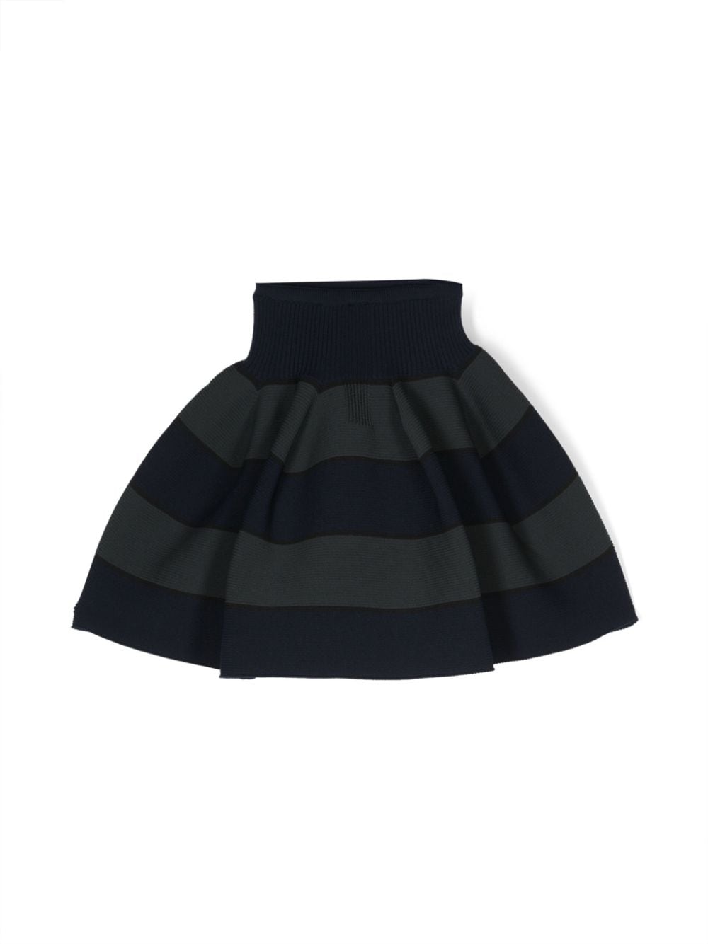 CFCL stripe-pattern high-waist skirt - Blauw