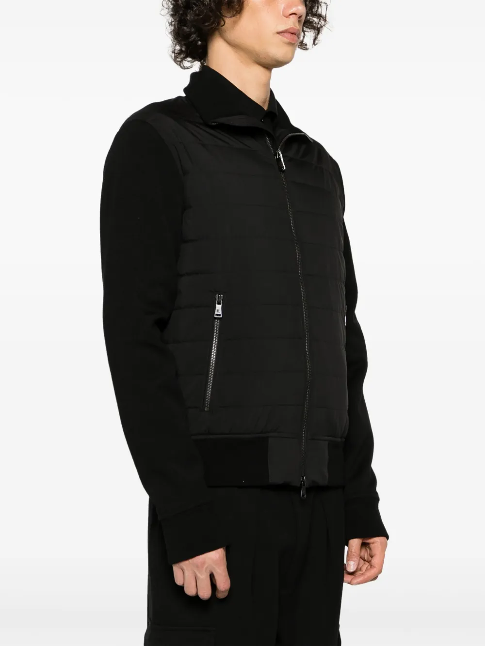 Ralph Lauren Purple Label Jack met visgraatpatroon Zwart