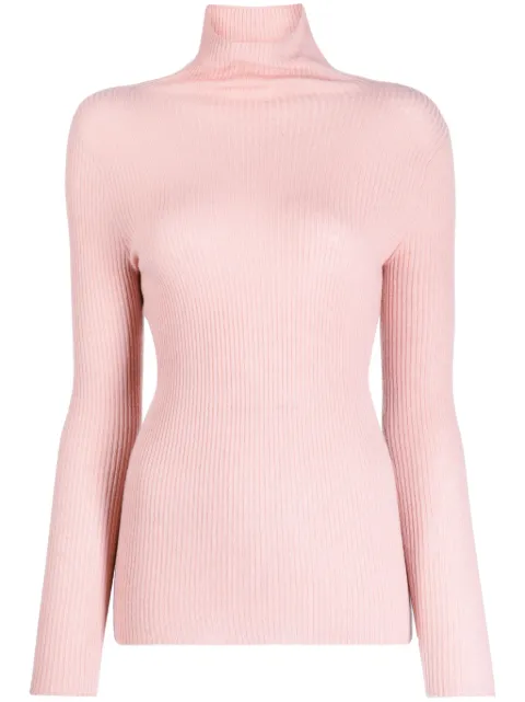 Fabiana Filippi roll-neck ribbed-knit jumper
