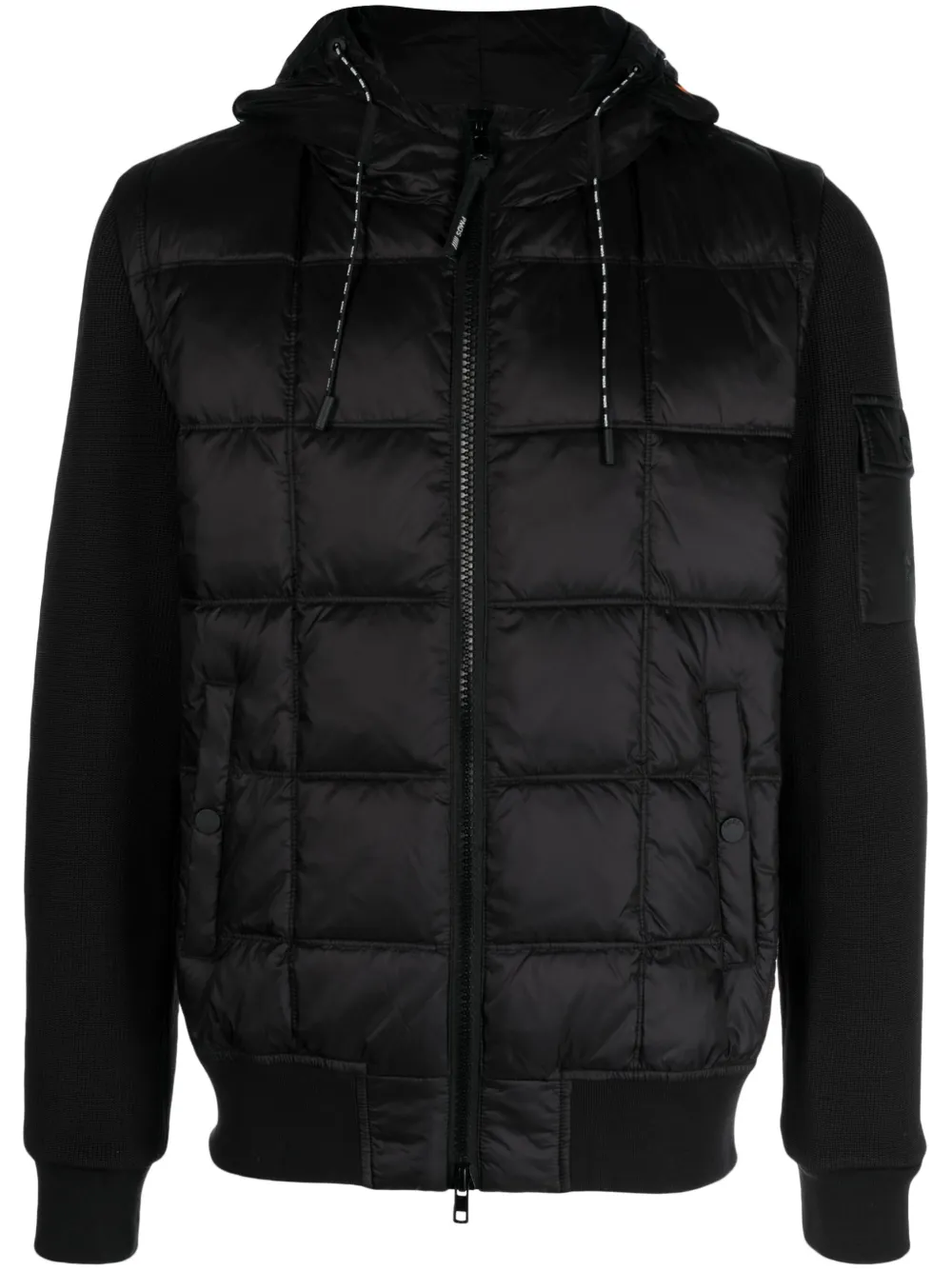 PMD panelled padded jacket | Black | Image 1
