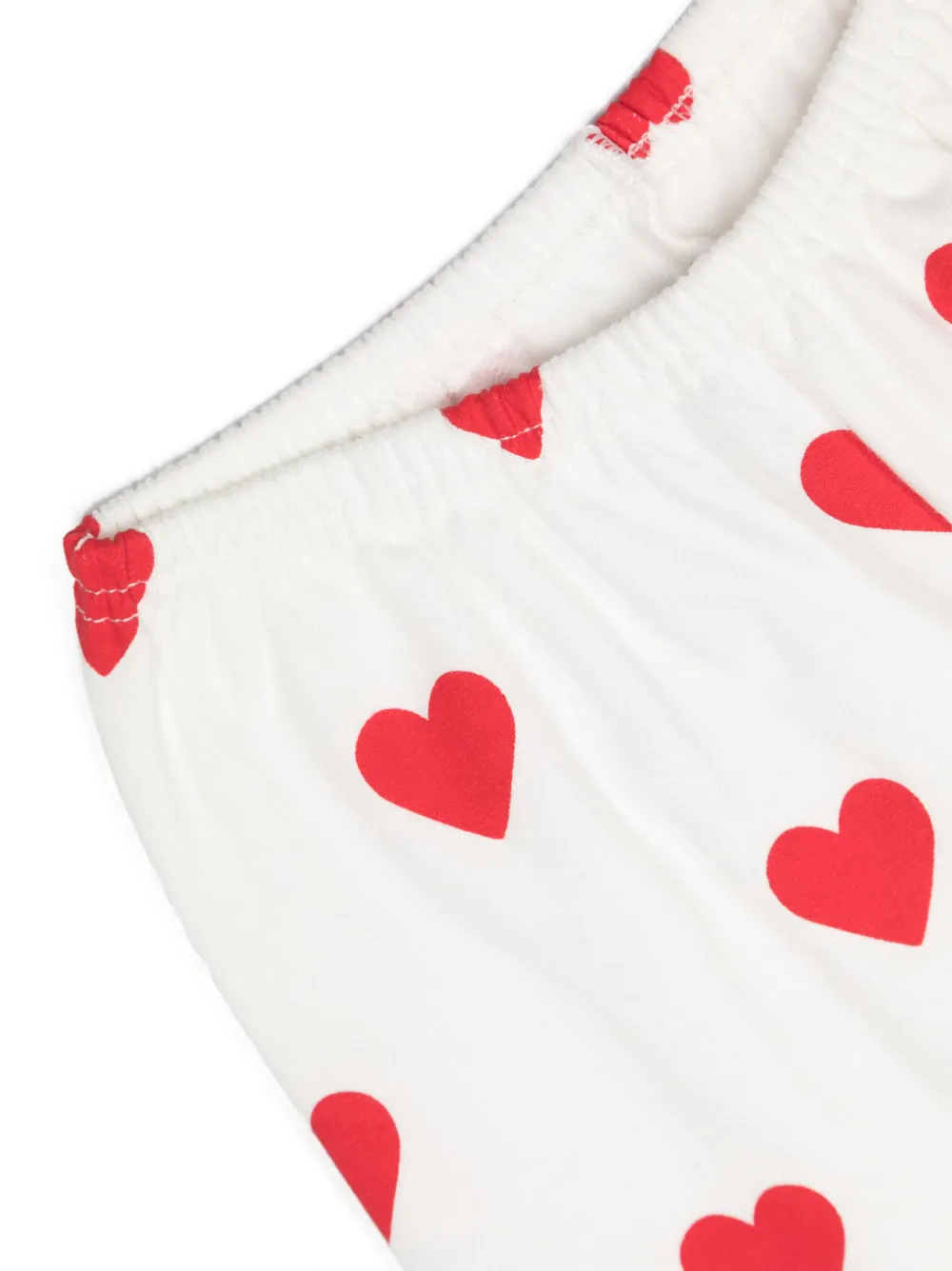 Petit Bateau Pyjama met hartprint Wit