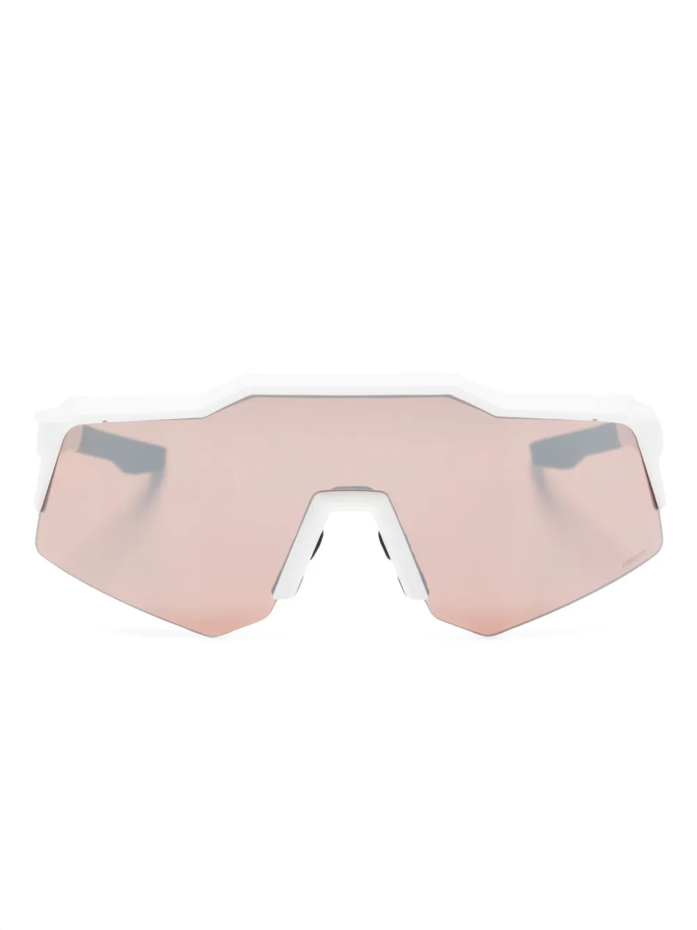Shop 100% Eyewear Speedcraft Oversize-frame Sunglasses In White