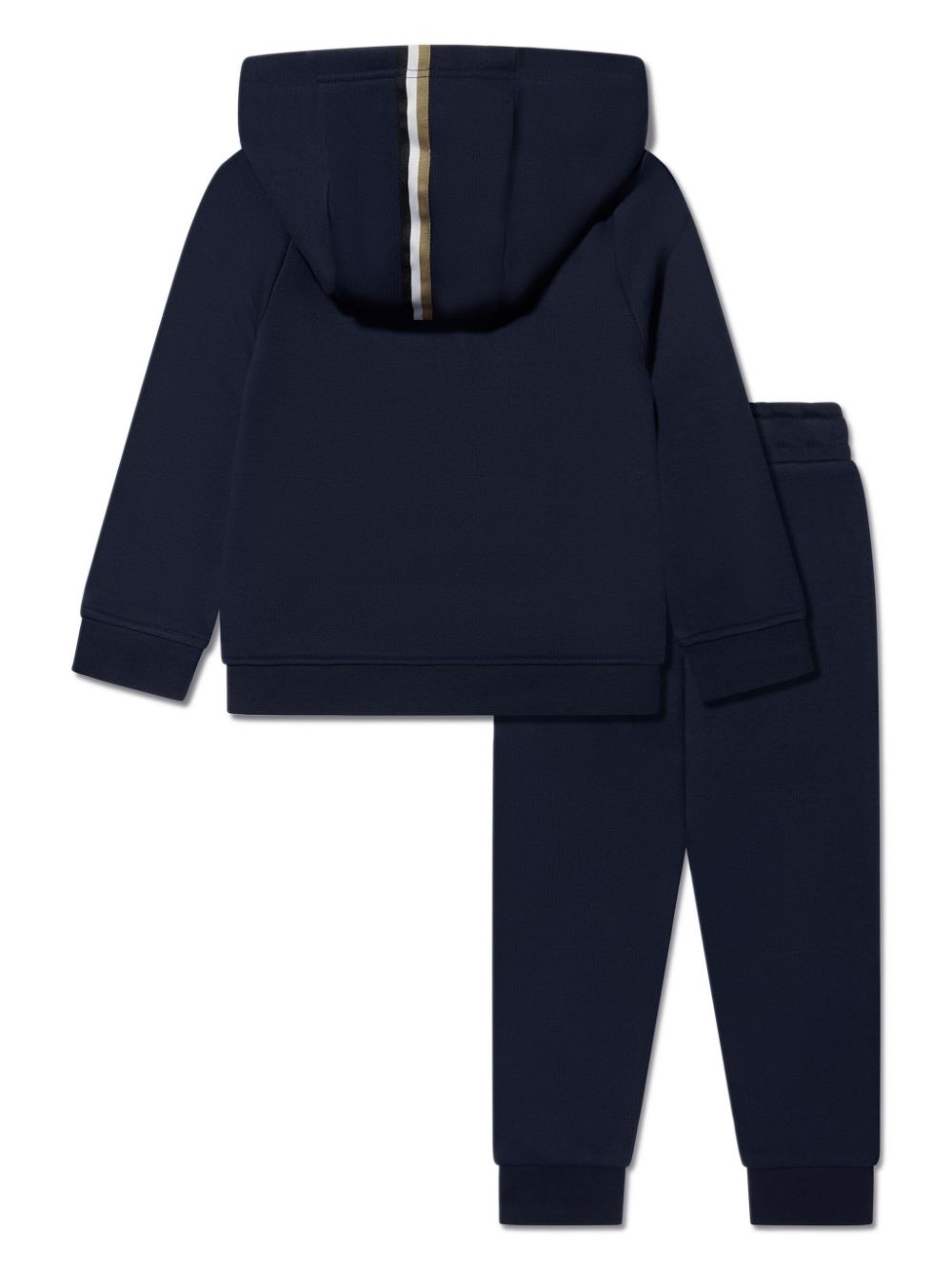 BOSS Kidswear logo-print cotton tracksuit - Blauw