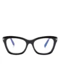 TOM FORD Eyewear FT5909B cat-eye frame glasses - Black