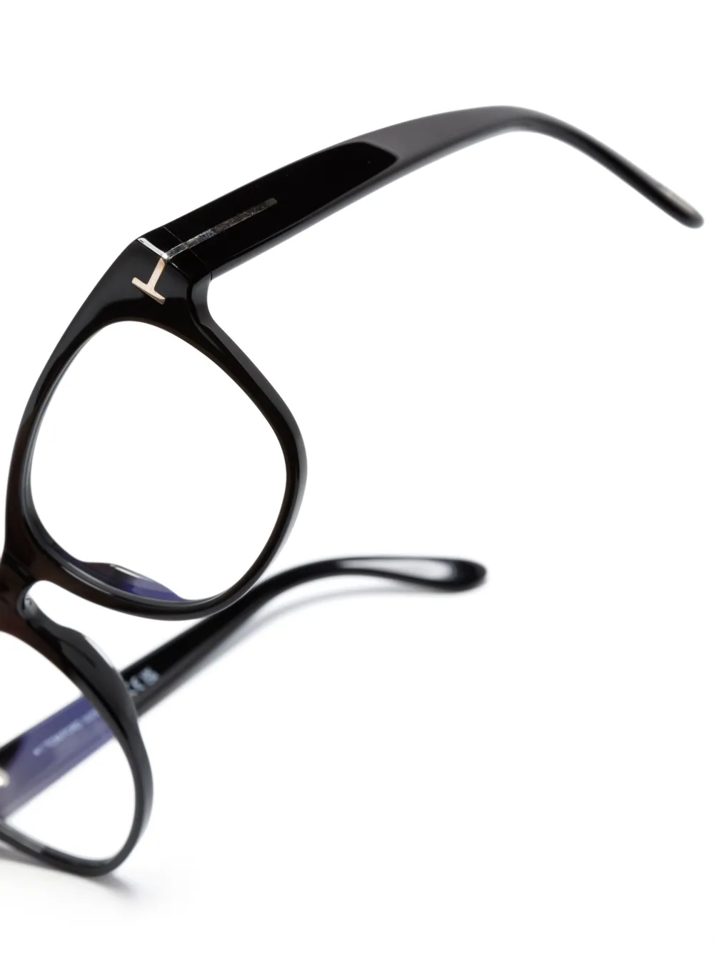 TOM FORD Eyewear FT5898B bril met rond montuur Zwart