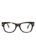 TOM FORD Eyewear FT5040B tortoiseshell square-frame glasses - Brown