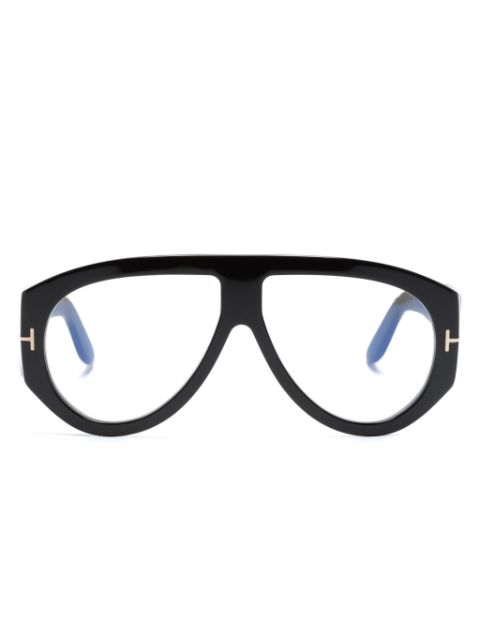 TOM FORD Eyewear pilot clear-lenses glasses