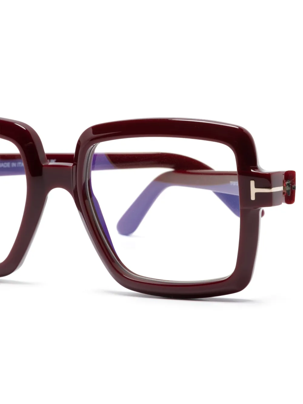 TOM FORD Eyewear FT5913B bril met vierkant montuur Rood