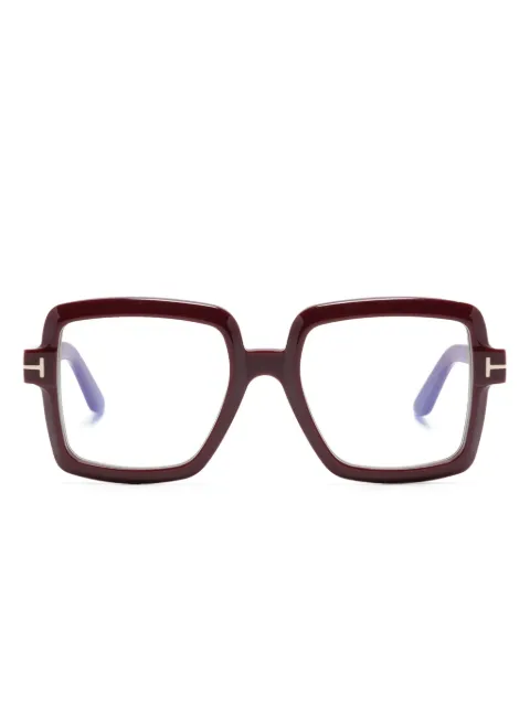 TOM FORD Eyewear FT5913B logo-engraved square-frame glasses