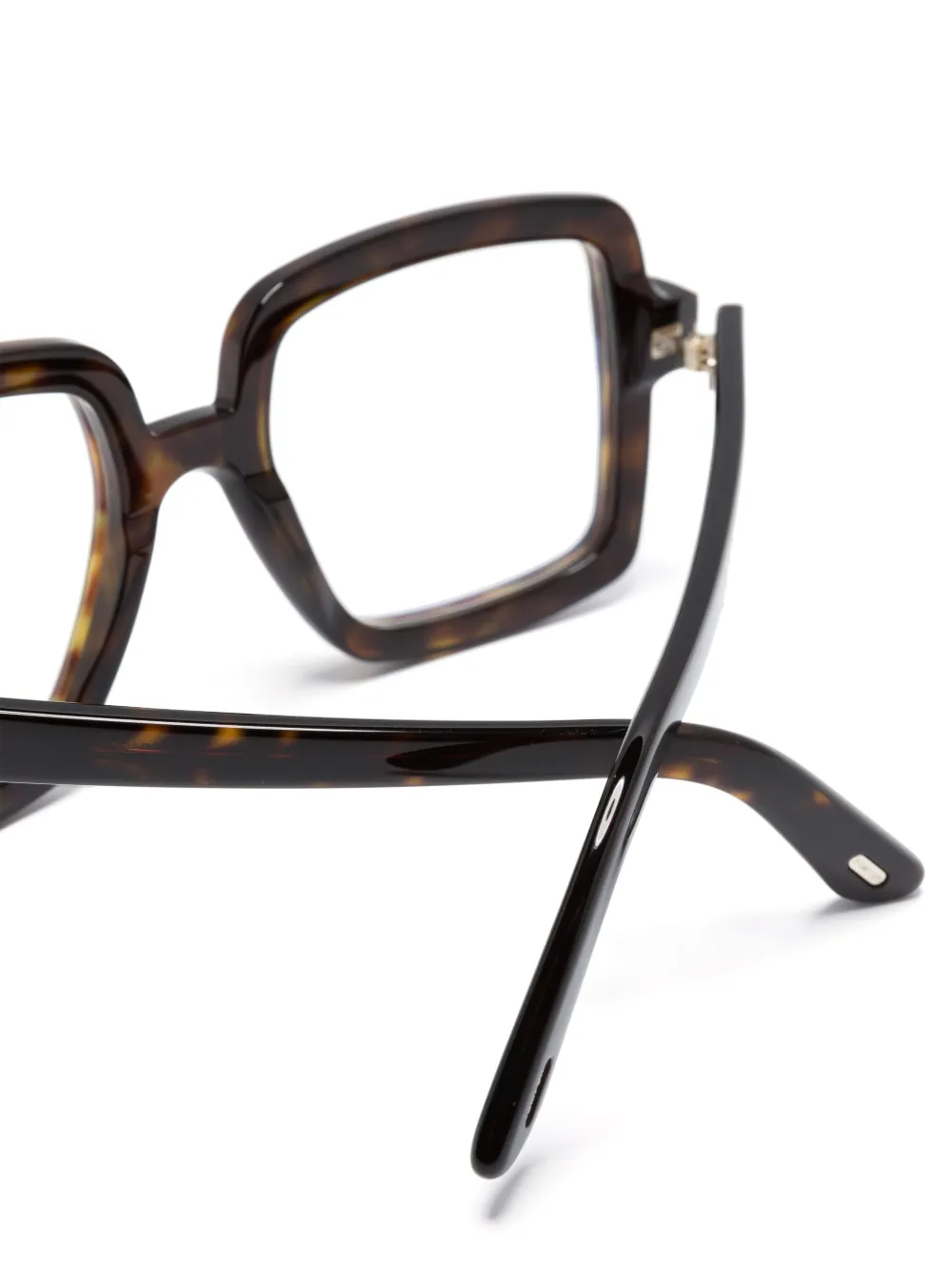 Tom Ford Ft5913b Tortoiseshell Square-frame Glasses In Brown