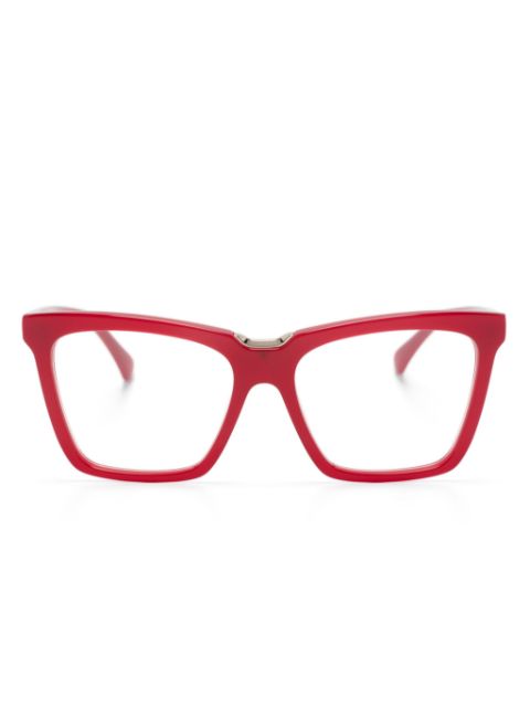 Max Mara Eyewear logo-print cat-eye frame glasses Women