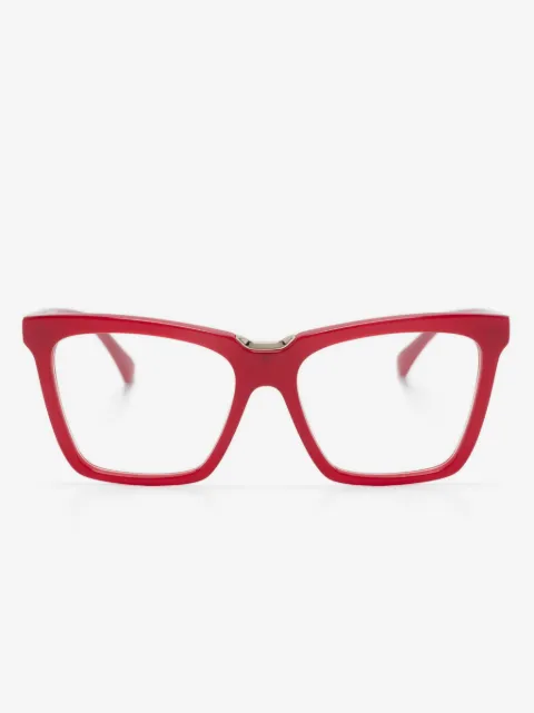 Max Mara Eyewear logo-print cat-eye frame glasses