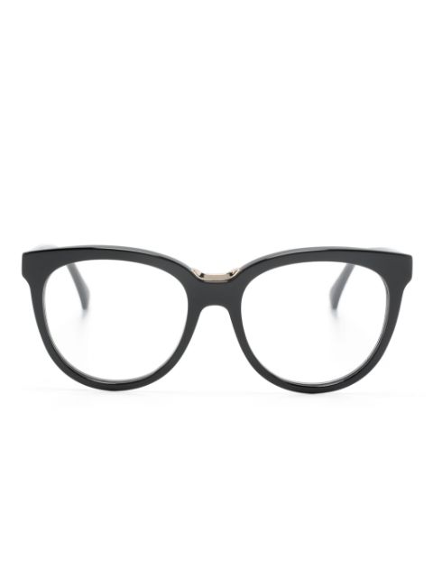 Max Mara Eyewear logo-print cat-eye frame glasses Women